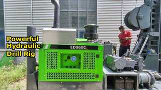 Rig Pengeboran Inti Hidraulik TERBAIK-ED960C Untuk Geologi