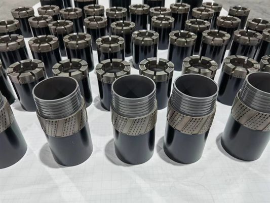 NQ HQ PQ Disesuaikan Impregnated Diamond Core Bit Pengeboran Eksplorasi