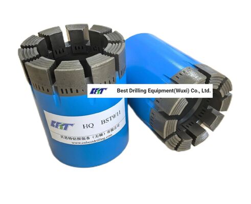 Bq Nq Hq Pq Bq Diamond Core Drill Bit untuk pengambilan sampel eksplorasi geologi